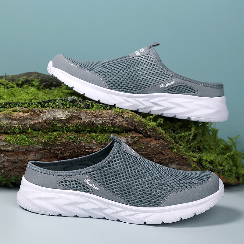 Leisure Sports Half Slippers Mesh Shoes foto 5