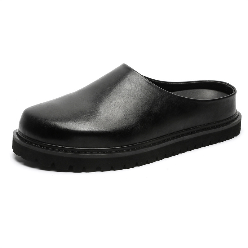 Retro Chunky-Soled Elevator Slip-On Casual Outdoor Slippers foto 5