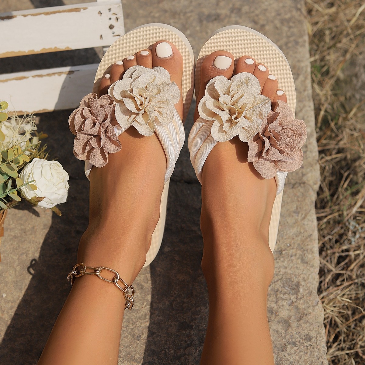 Women's Beach Sandals Sponge Cake Slipper foto 5