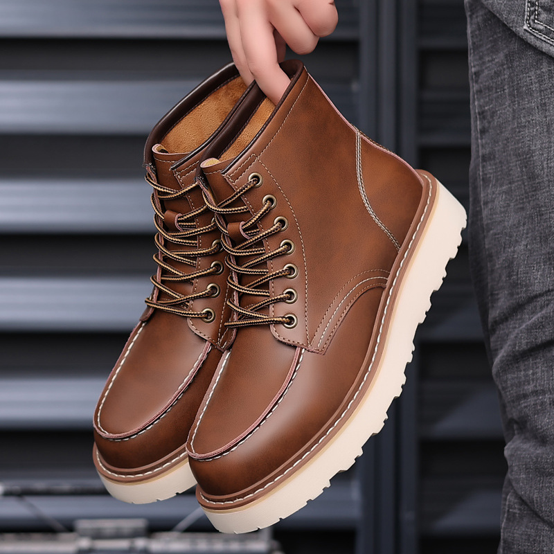 Men's Waterproof Anti-slip Martens Boots foto 5