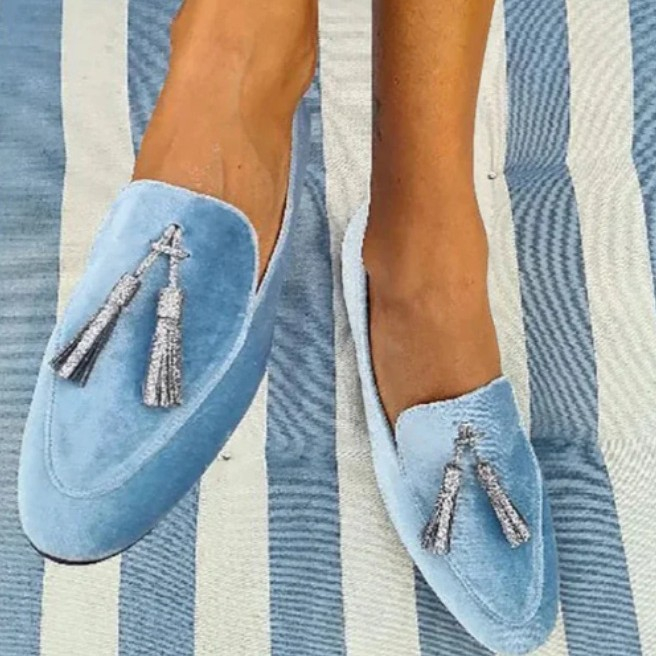 Fashion Flat Tassel Round Head Leisure Women's Shoes foto 3