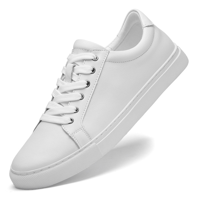 Punching Hollowed Leisure Cowhide Board Shoes foto 5