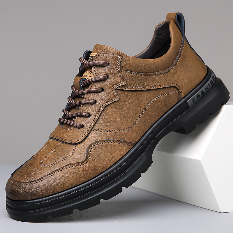 Men's Daily Casual Leather Shoes Outdoor Mountaineering foto 4