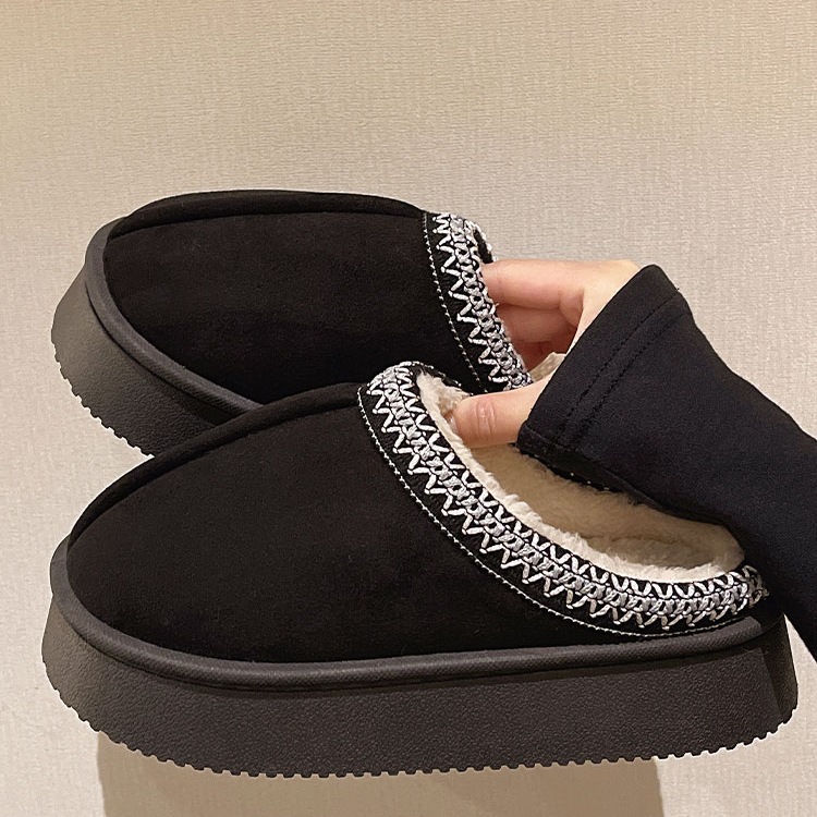 Suede Cotton Slippers Women Autumn Winter foto 5
