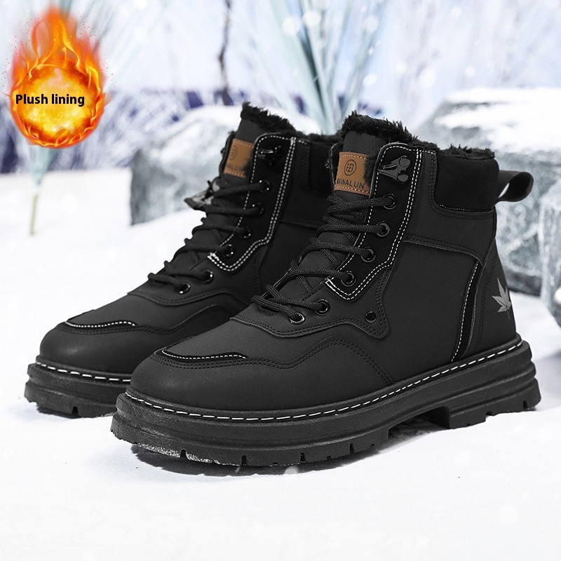 Men's Snow Boots Plus Size Fleece-lined Warm foto 5