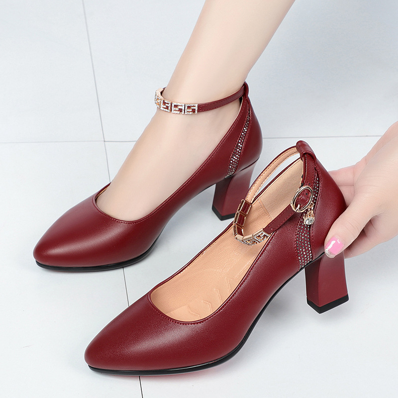 Women's Fashion Soft Bottom All-matching High Heels foto 5