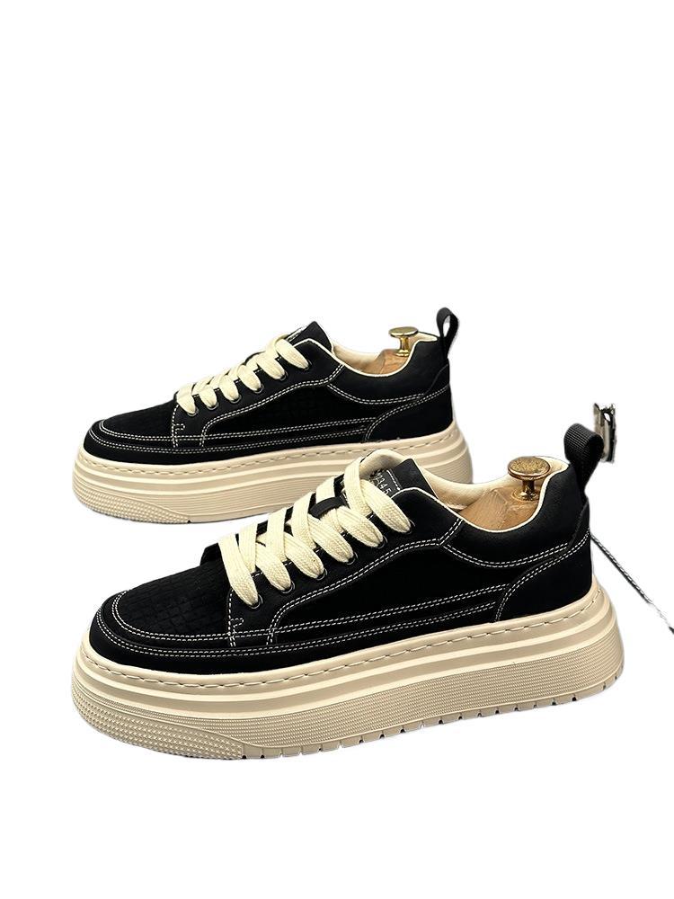 Mens Minimalist Stylish Chunky Soled Casual Shoes foto 4