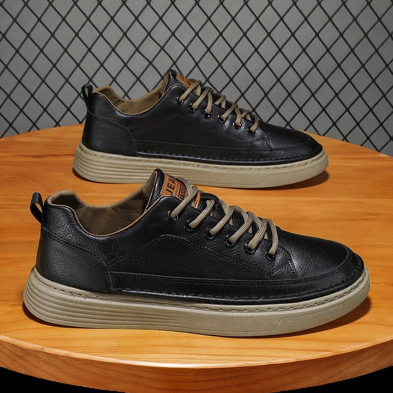 Autumn Men's Safety Shoes Black Sports Sneakers foto 3