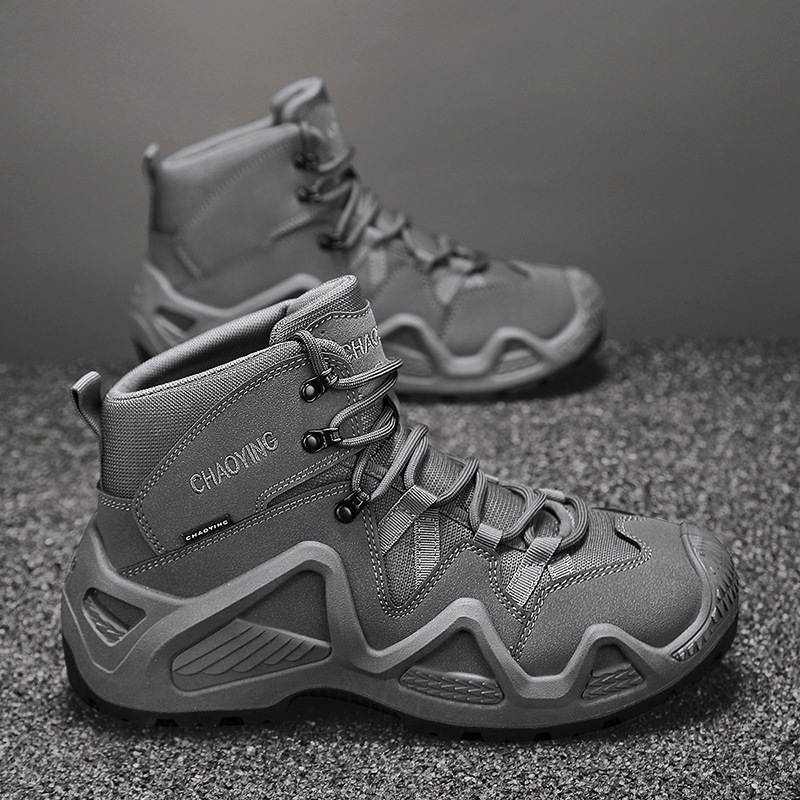 High-top Tactical Shoes Wear-resistant Desert Boots Outdoor New Combat Boots foto 2
