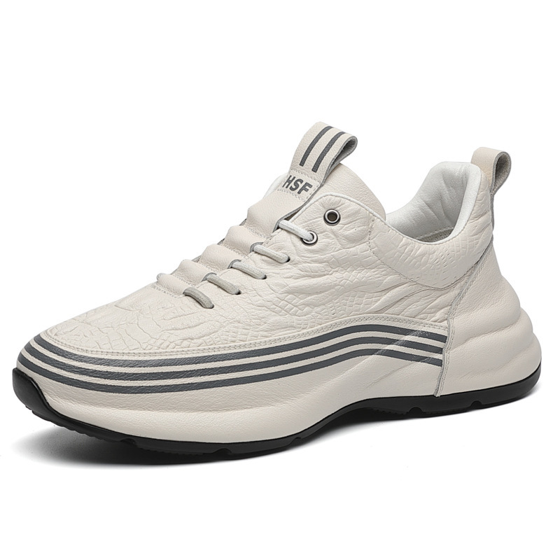 Men's Breathable Leather Sports Shoes foto 2