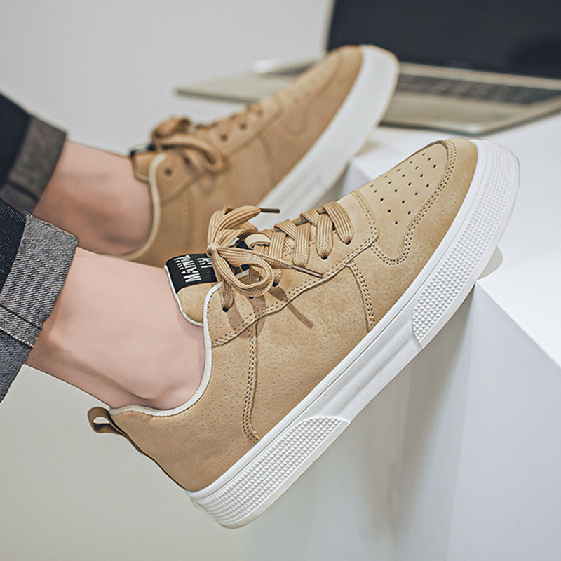 Men's Lace-up Flat Shoes Fashion Casual Round-toe Walking And Jogging Shoes Sneakers foto 2
