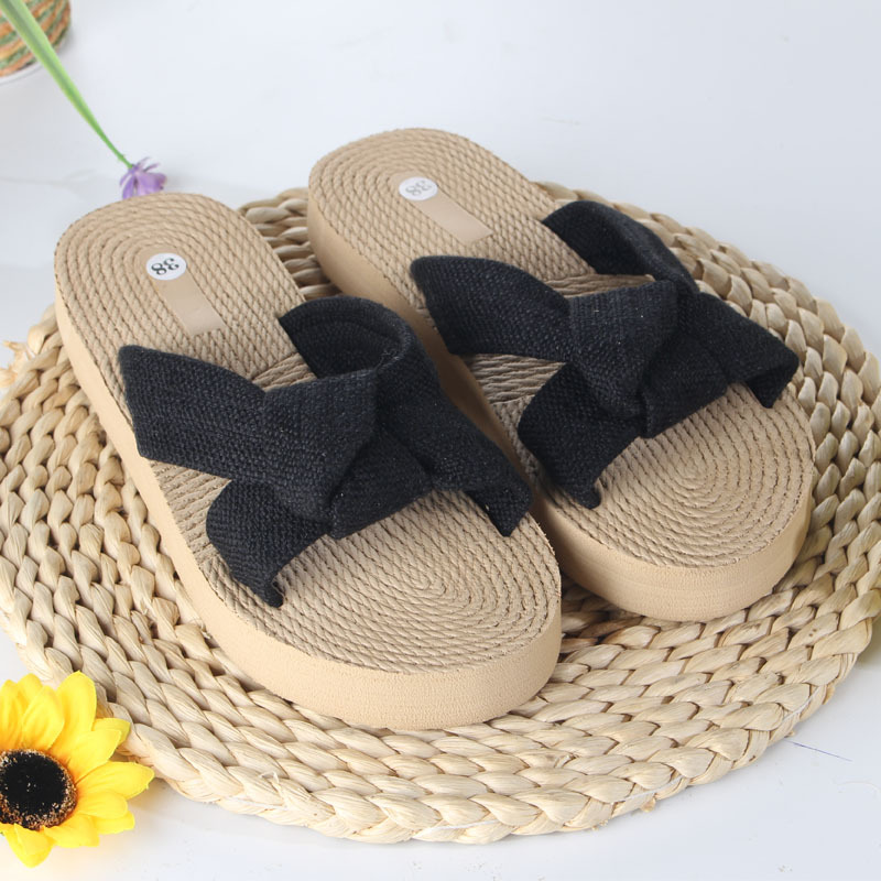 Summer New Breathable Bow-Knot Round-Toe Womens Sandals foto 5