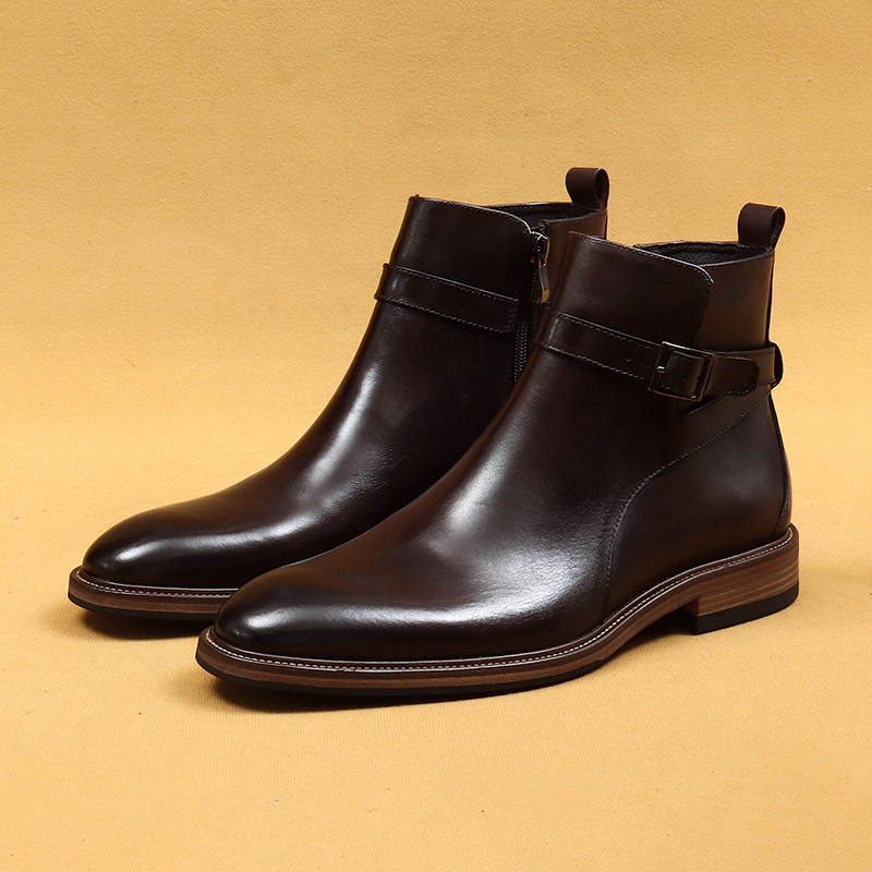 Business Formal Ankle Boots With Genuine Leather Lining foto 4