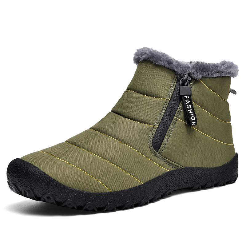 Men's Shoes Fleece-lined Thickened Non-slip Northeast Snow Boots foto 3
