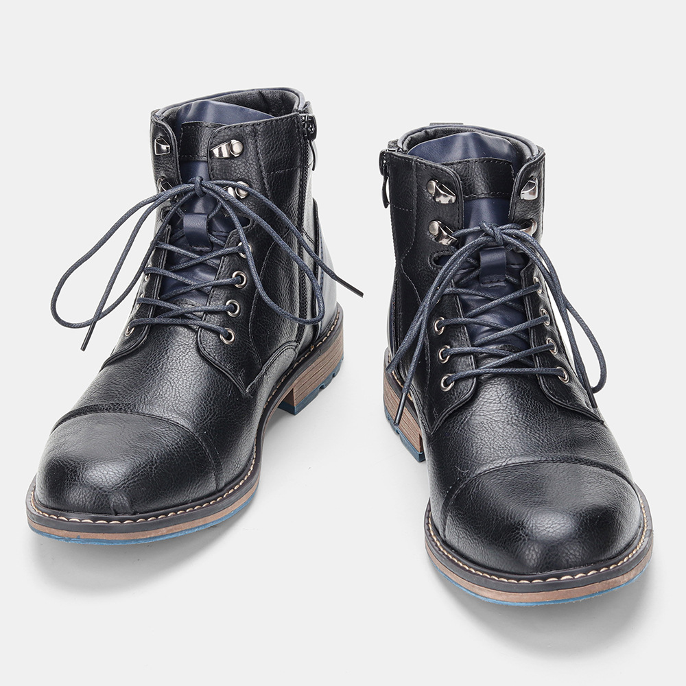Men Fashion Comfortable Winter Leather Boots foto 2