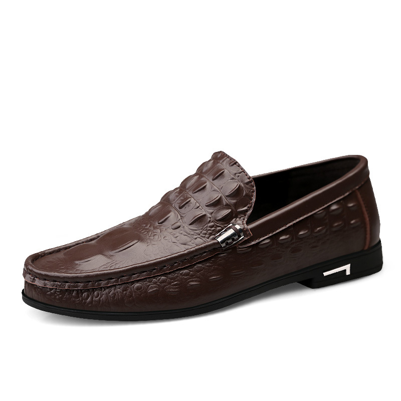 Cowhide Gommino Breathable Fashion Casual Shoes Men foto 2