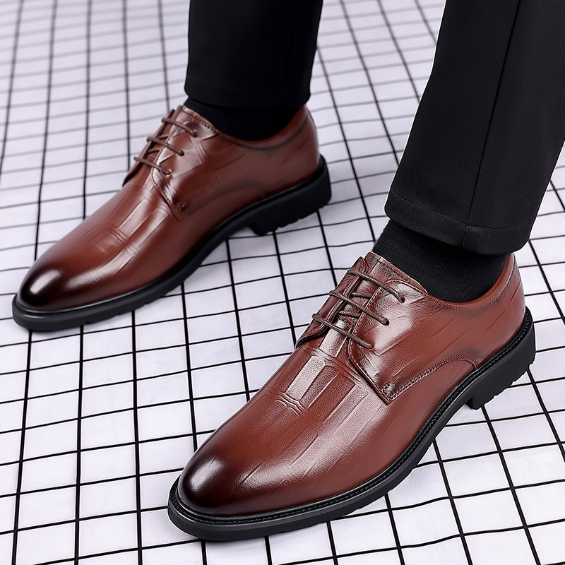 Men's New Business Formal Wear Casual Autumn Breathable British Korean foto 4