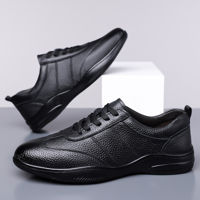 Casual Business Shoes Korean Style Punching Hollow Trendy Men's Shoes foto 5