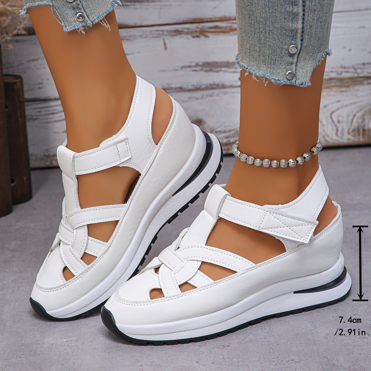 Wedge Roman Women's Magic Stick Shoes Platform Casual Shoes foto 5