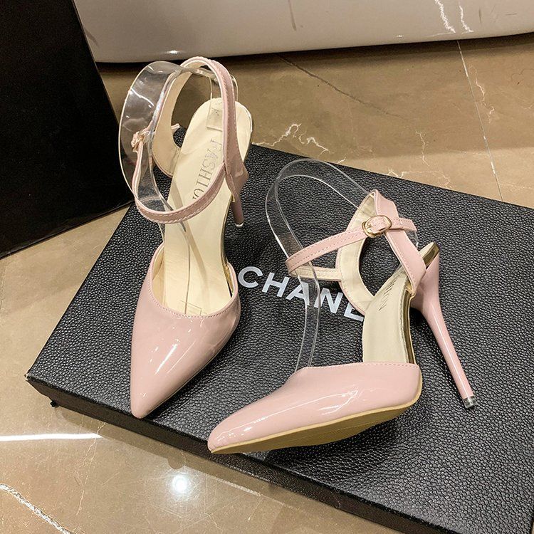 European And American Ankle-strap Buckle Sandals Women foto 3