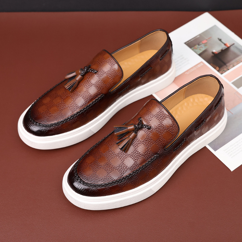 Summer Breathable One Pedal Korean Style Versatile Slip-on Men's Casual Shoes foto 3