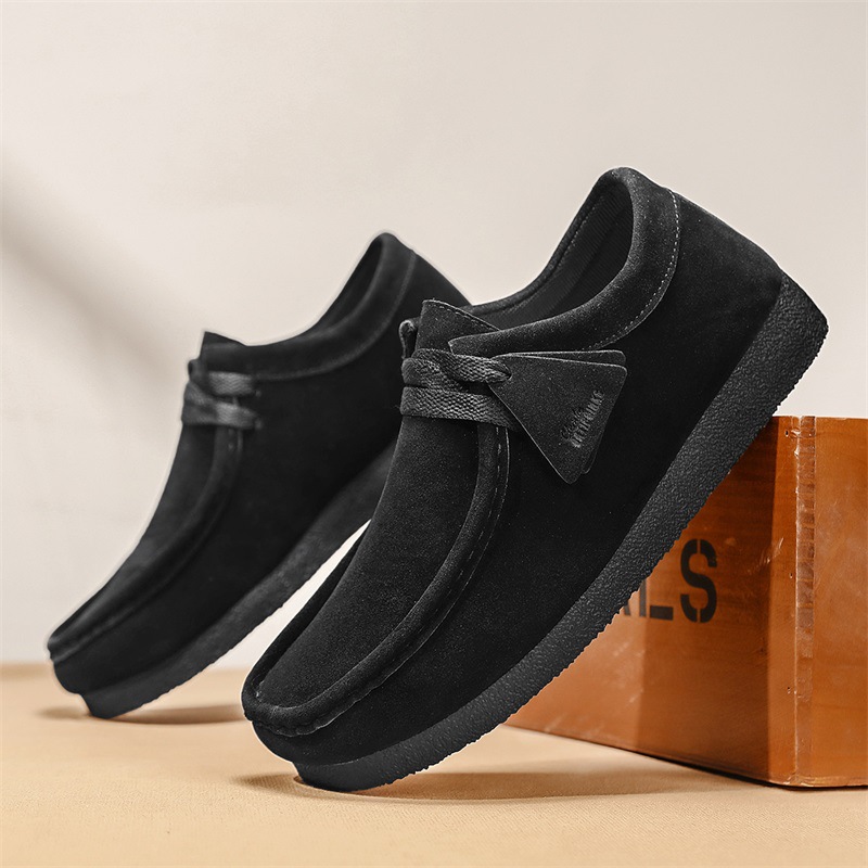 SpringSummer Matte Leather Snail Shoes Popular Online Soft Bottom Casual Leather Shoes Slip-on Gommino Men's Shoes foto 2