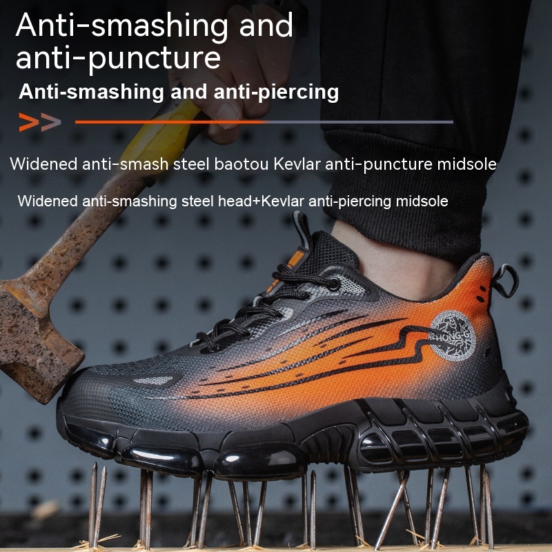 Breathable Labor Protection Shoes For Men And Women Are Safe Against Smashing And Puncturing foto 4