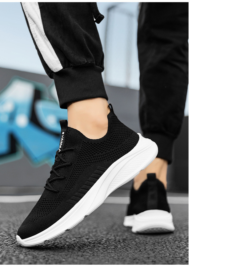 Breathable White Mesh Men's Casual Sneaker foto 4