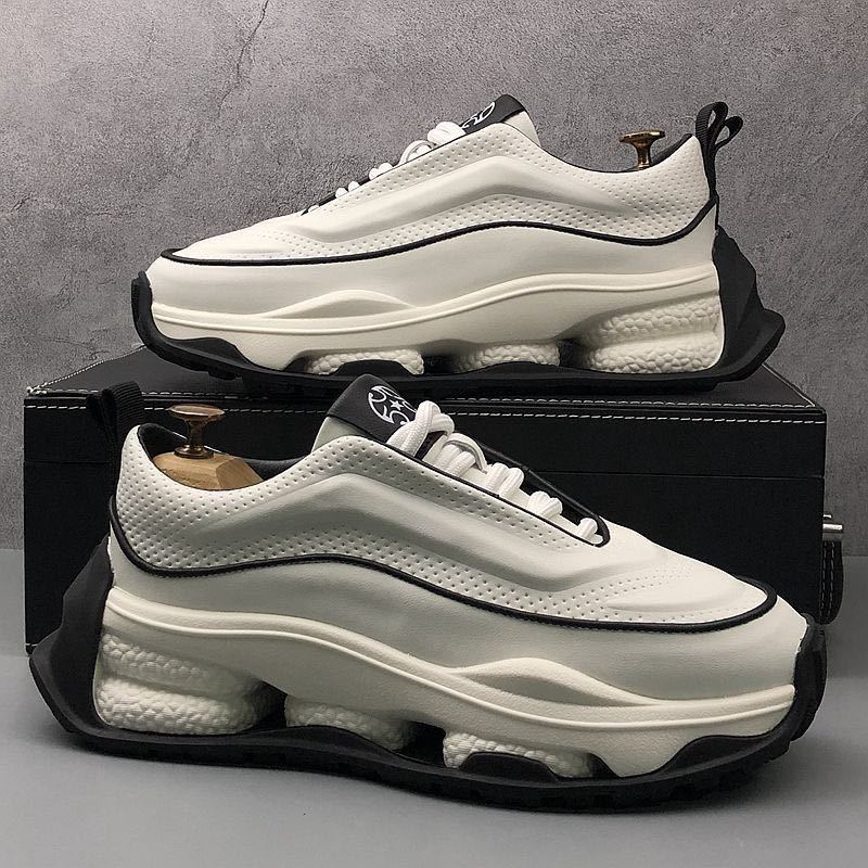 Men's Casual Leather Breathable Sports Shoes foto 3