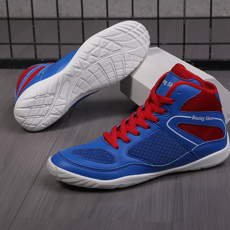 Professional Boxing Shoe High-top Fitness Training Shoes foto 3
