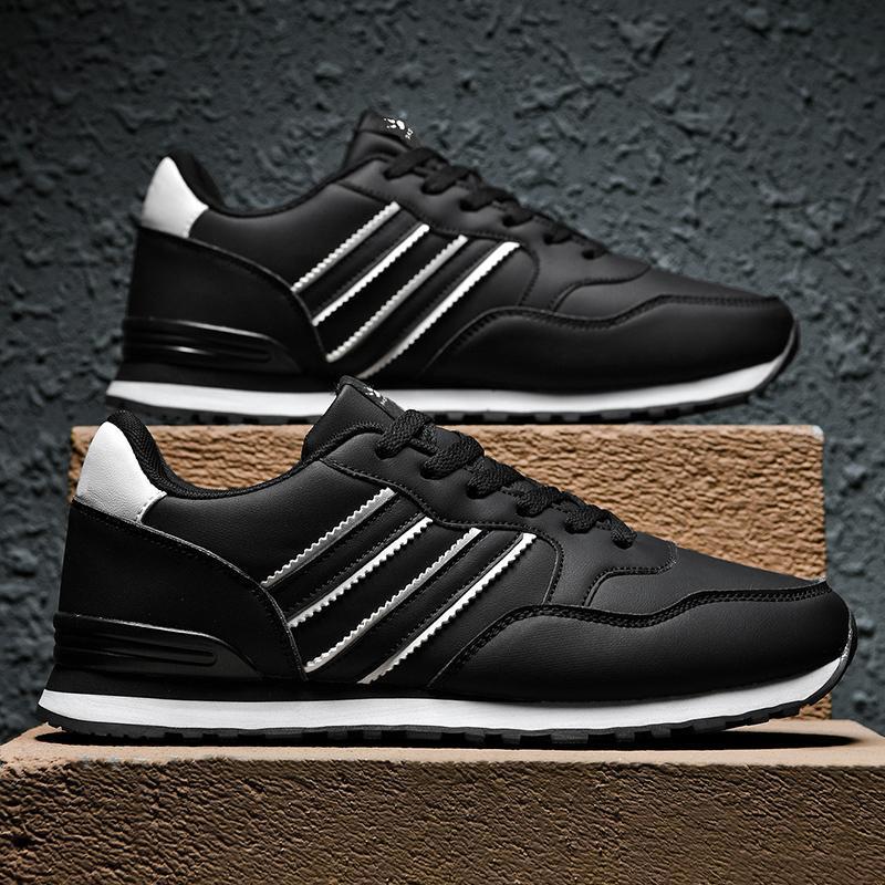Leather Men's Casual And Lightweight Running Sports Shoes foto 3