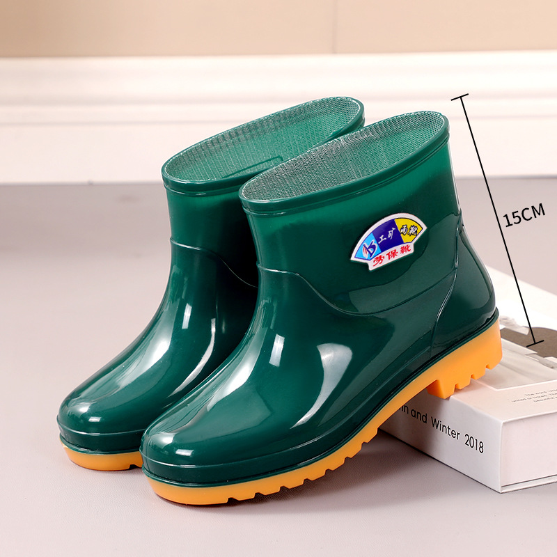 Ladies' Short Thermal Waterproof Non-slip Rain Boots foto 3