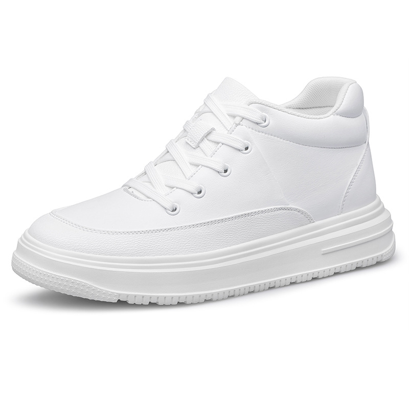 Men's Platform Sneakers High-Top Lace-Up Thick Sole Casual Shoes foto 5