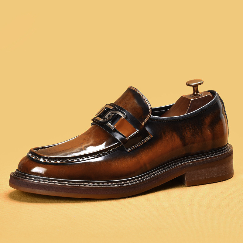 Business Casual Loafers Horsebit Buckle British Style foto 2