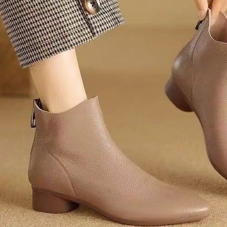 Women's Thick Bottom Vintage Martin Boots Women's Mid-calf Soft Bottom Wholesale foto 2