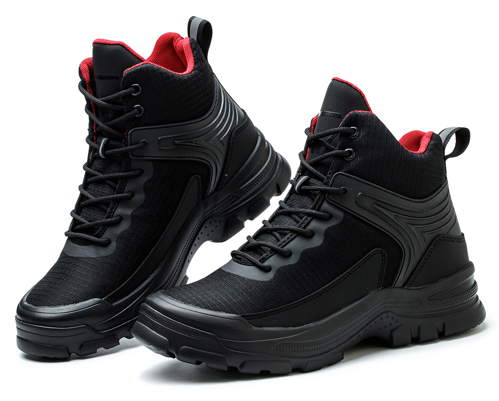 Men's Comfortable Breathable Anti-smashing And Anti-penetration Waterproof Work Shoes foto 4