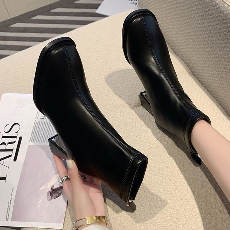 Fallwinter Chunky Heel Ankle Boots foto 3
