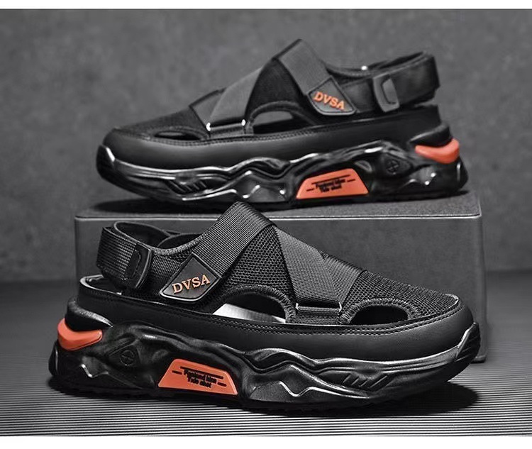 Men's Summer Platform Lightweight Non-slip Breathable Mesh Sandals foto 2