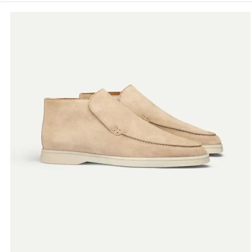 Men's High-top Suede Loafers With Slip-on Design foto 5