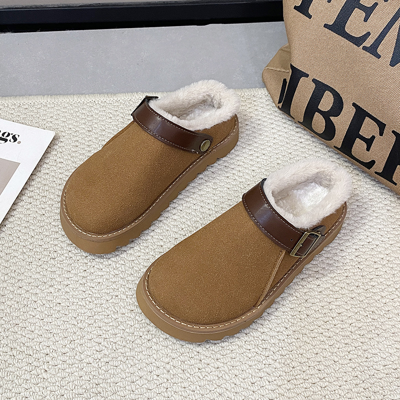 New Integrated Thickened Plush Warm Snow Boots foto 5