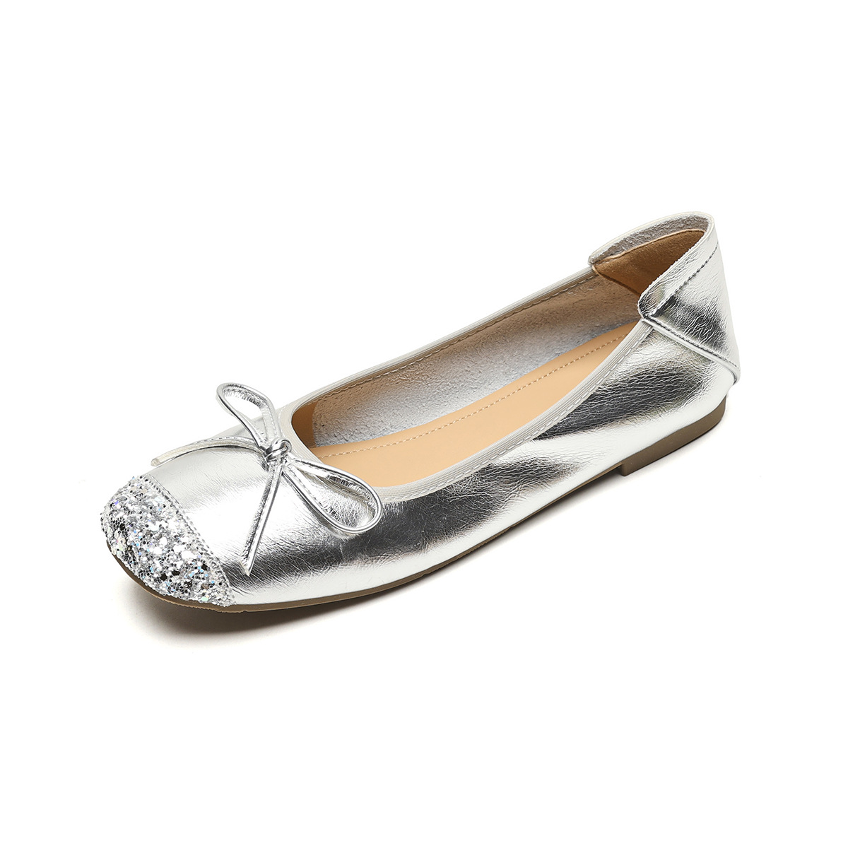 Women's Soft-soled Low-cut Bow-tie Flat Shoes foto 3