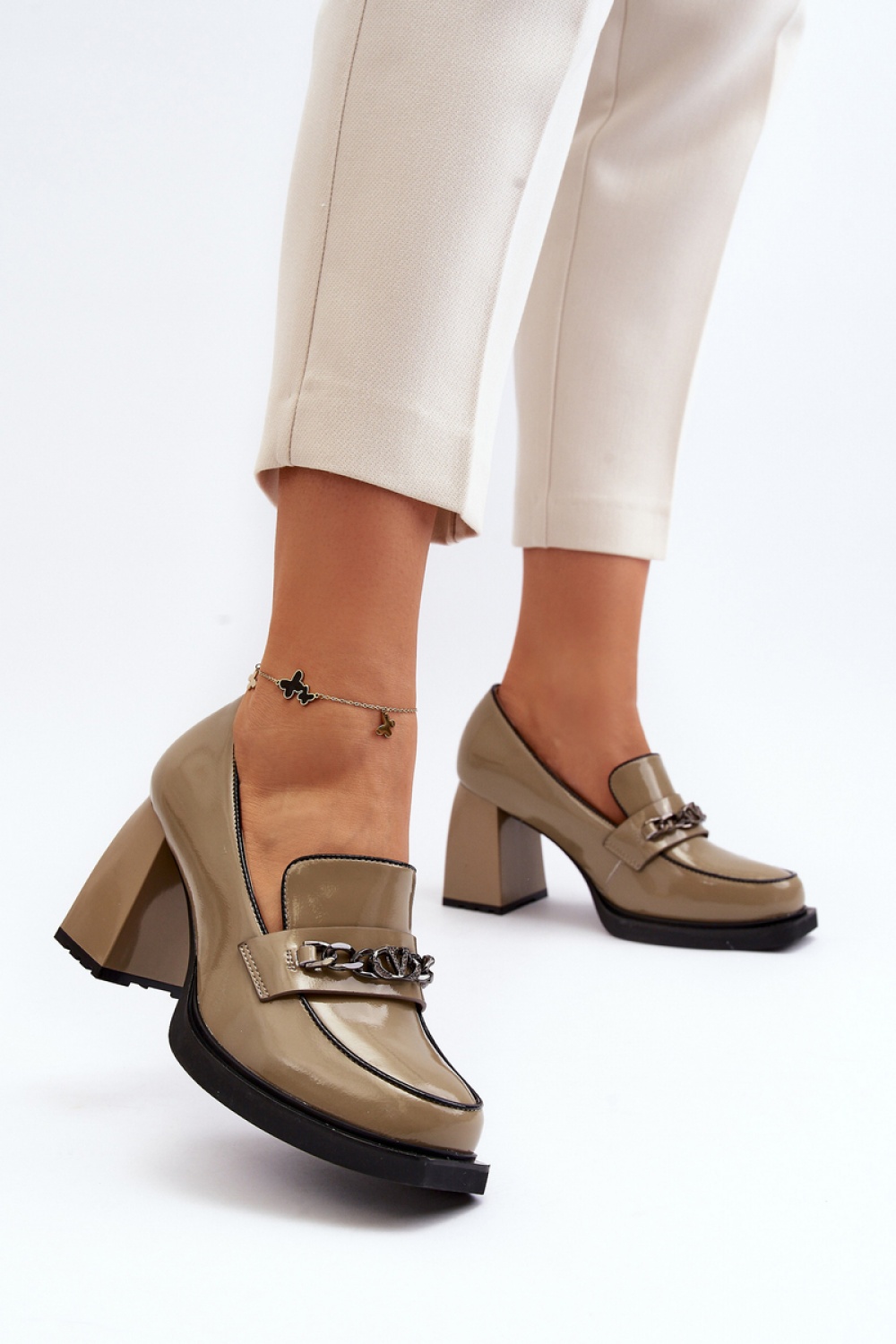Pumps met dikke hak Step in style foto 3