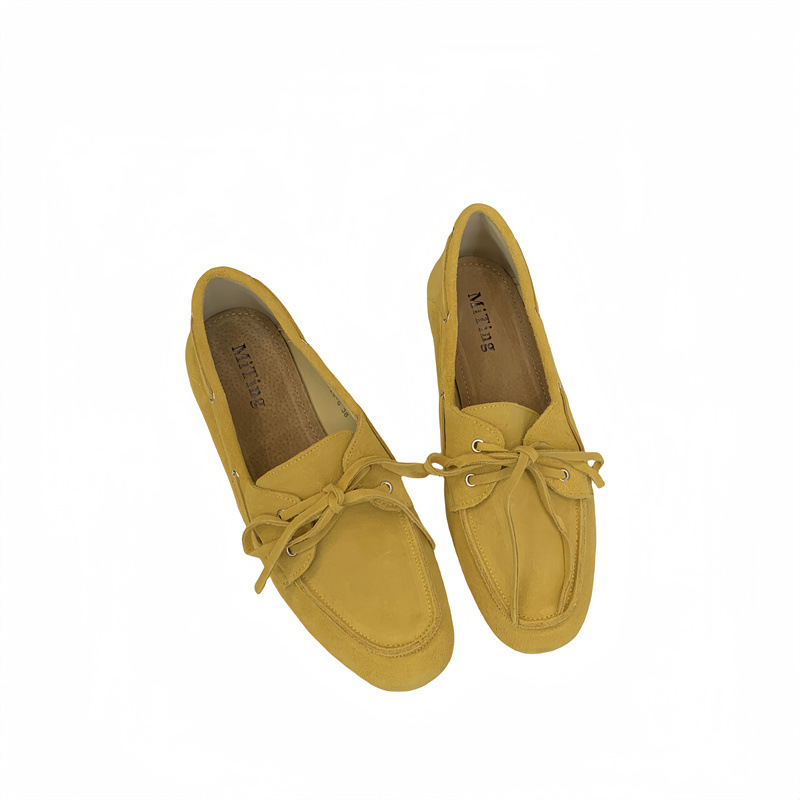 Spring New Retro Round Head Low Heel Shoes Women's All-matching foto 3