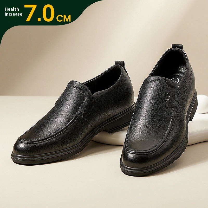 Increased By Fashion British Soft Leather Shoes Business Formal Wear Men foto 2