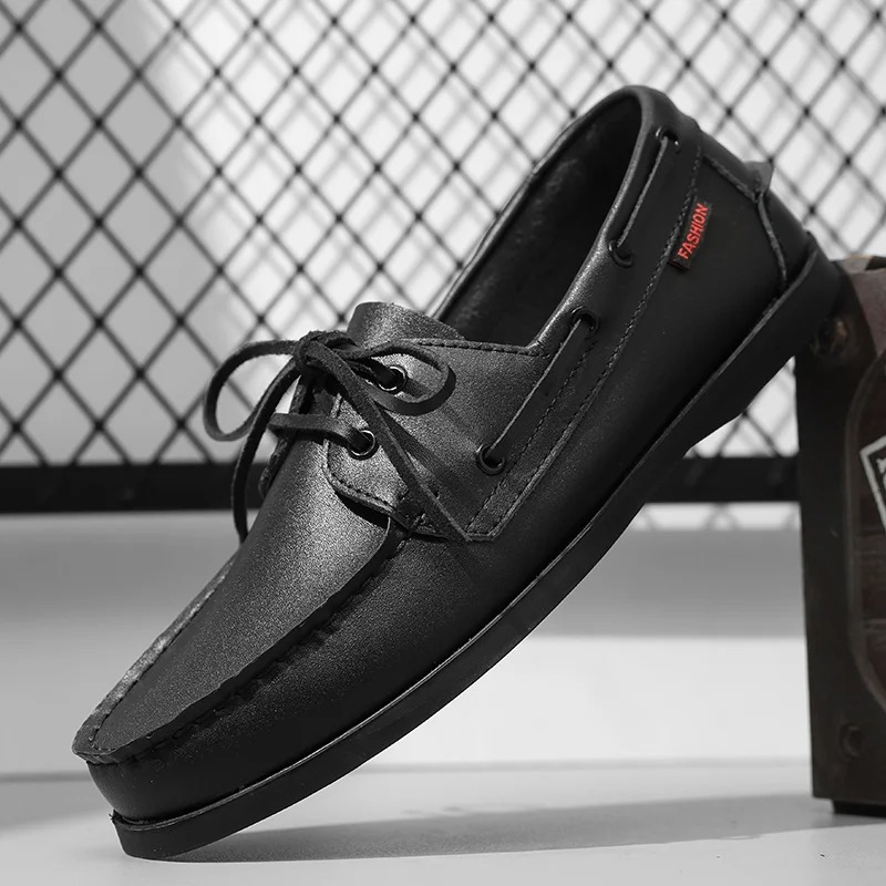 Men's Korean-style Fashionable Driving Gommino Casual Leather Shoes foto 2