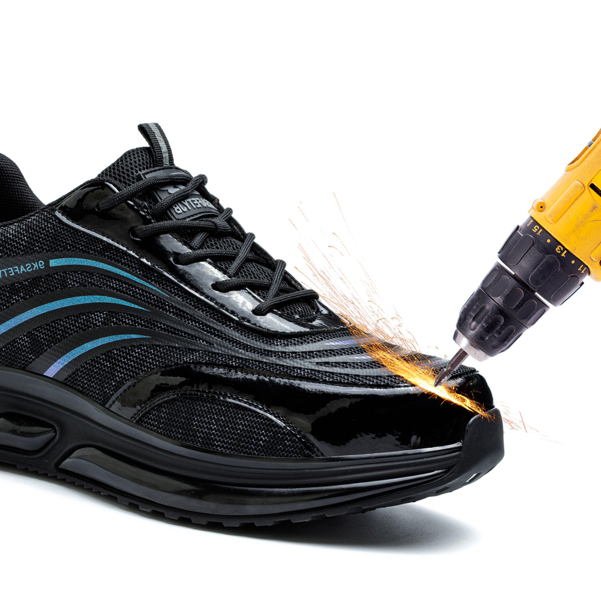 Super Fiber Leather Labor Protection Shoes With Anti Smashing Function foto 2