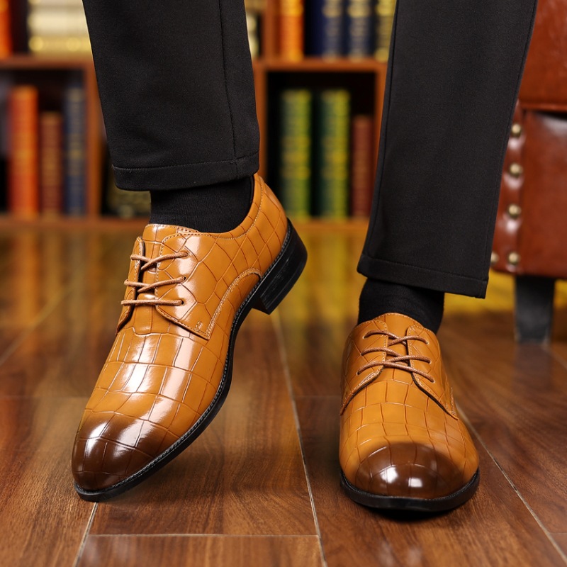 Plus Size Leather Shoes Men's Casual Breathable foto 2