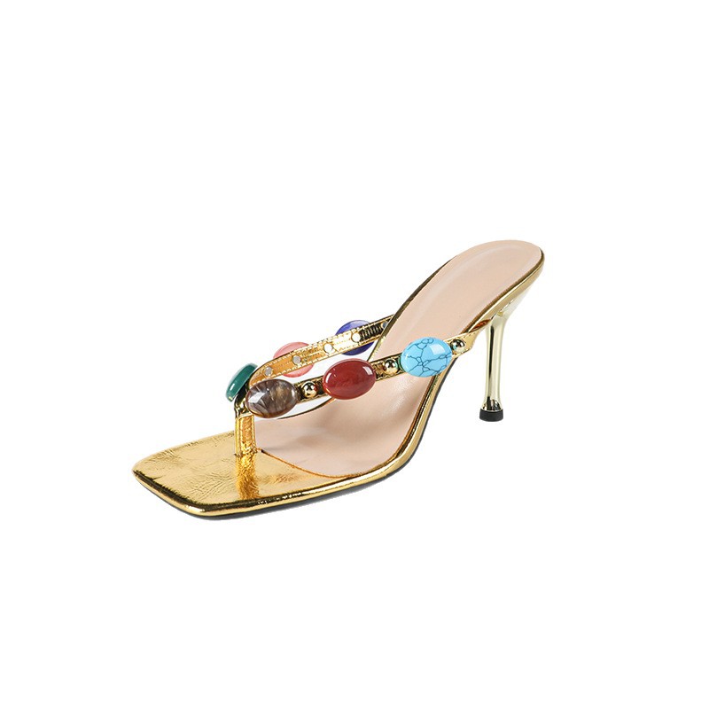 Sandals Women's Bohemian Colored Rhinestone foto 2