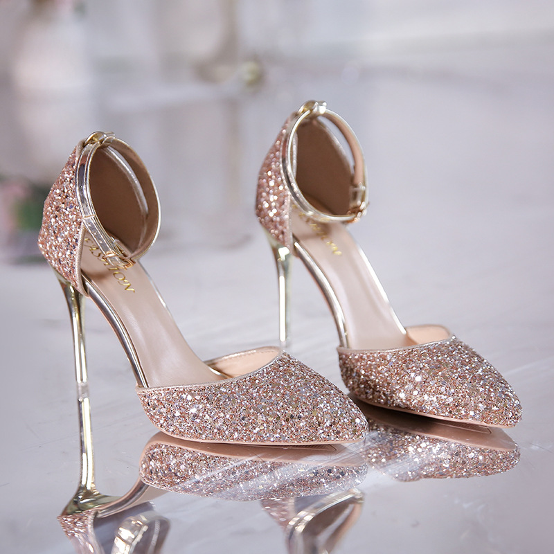 European And American Style Stiletto Heel Fashion High Heels foto 2