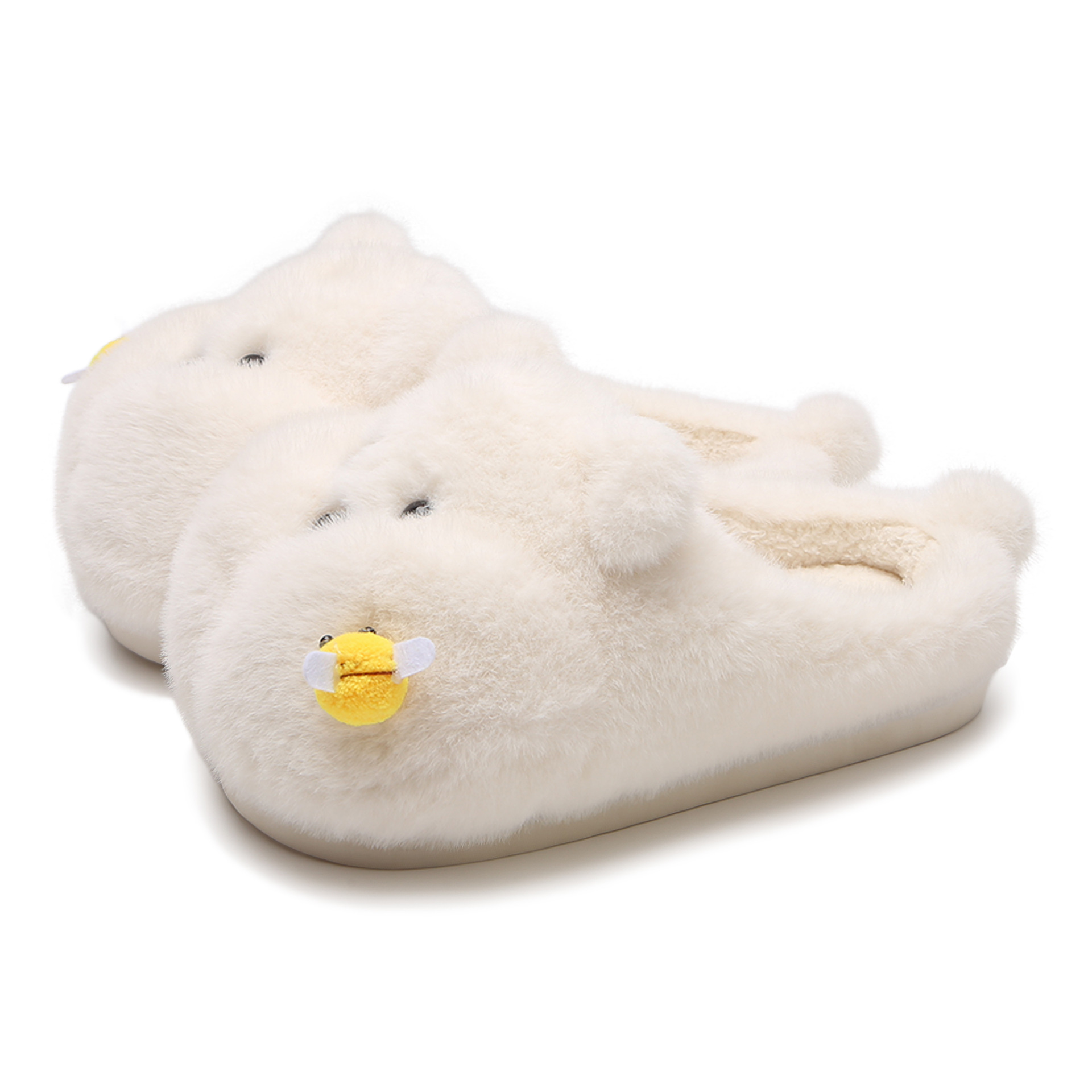 Cute And Fun Chubby Bear Slippers Stung By A Bee foto 2